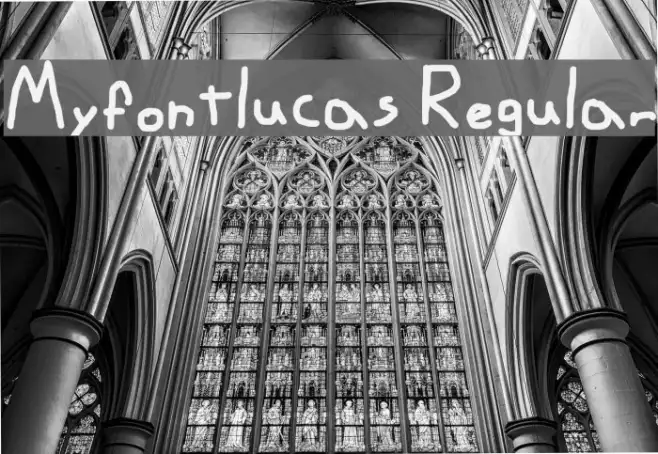 Myfontlucas Regular Example 2
