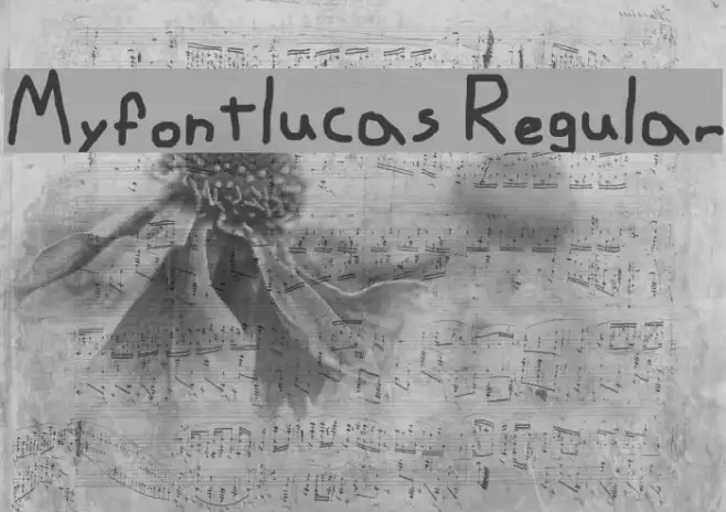 Myfontlucas Regular Example 3