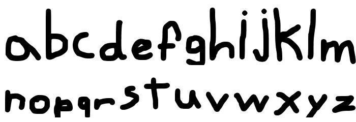 Myfontlucas Regular Font LOWERCASE