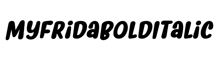 Myfrida Bold Italic Font