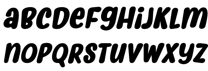 Myfrida Bold Italic Font LOWERCASE