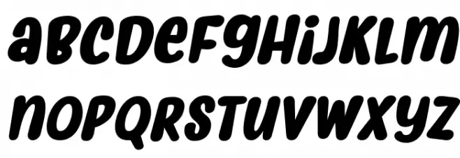 Myfrida Bold Italic फ़ॉन्ट लोअरकेस