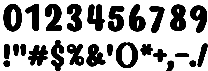 Myfrida Bold Font OTHER CHARS
