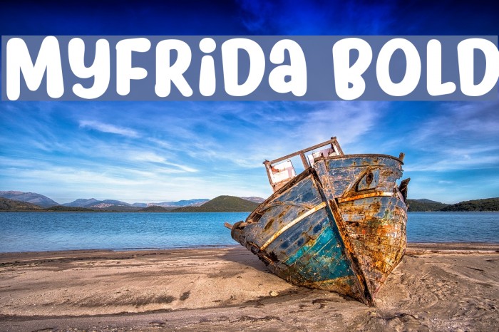 Myfrida Bold Font examples