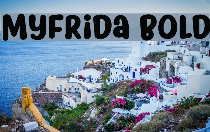 Myfrida Bold Font examples