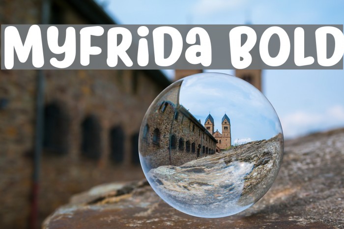 Myfrida Bold Font examples