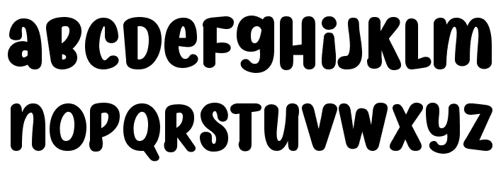 Myfrida Bold Font LOWERCASE