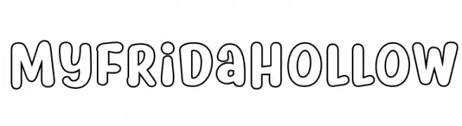 Myfrida Hollow  les polices de caractères gratuit tlcharger