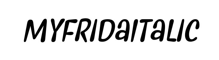 Myfrida Italic  免费字体下载