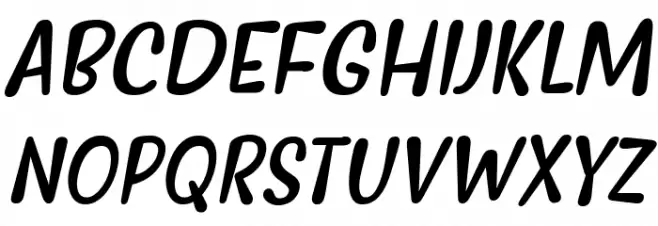 Myfrida Italic Schriftart Groß