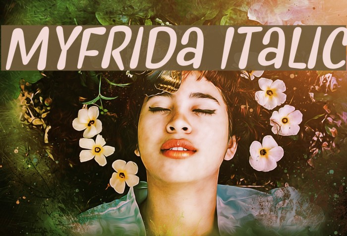 Myfrida Italic Font examples