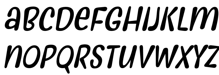 Myfrida Italic Font LOWERCASE