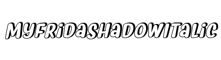 Myfrida Shadow Italic  नि: शुल्क फ़ॉन्ट्स डाउनलोड