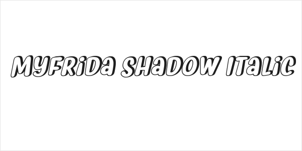 Myfrida Shadow Italic Logo