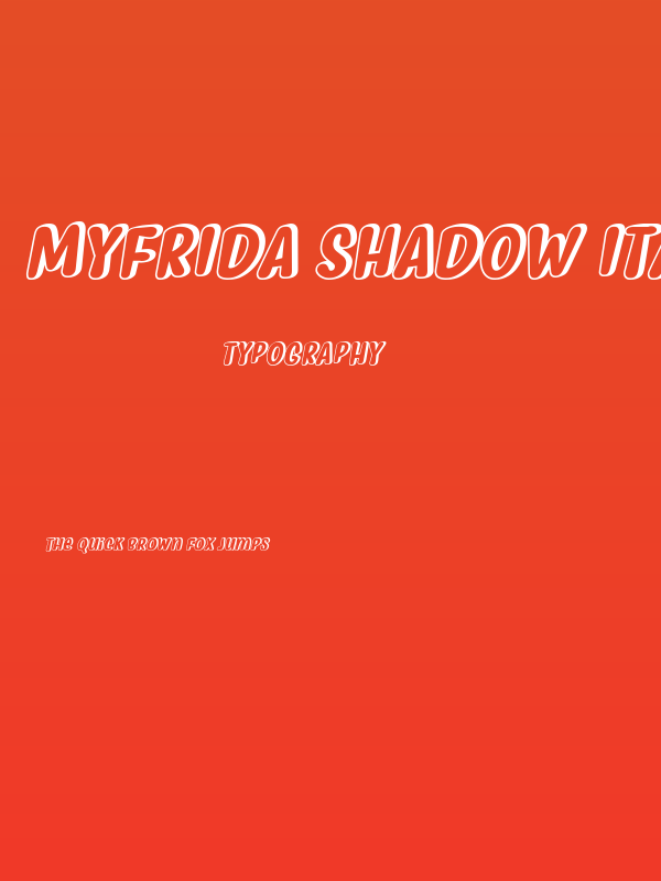 Myfrida Shadow Italic Poster
