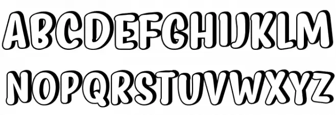 Myfrida Shadow Шрифта ВЕРХНИЙ