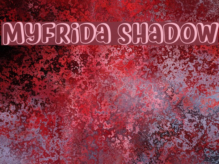 Myfrida Shadow Font examples