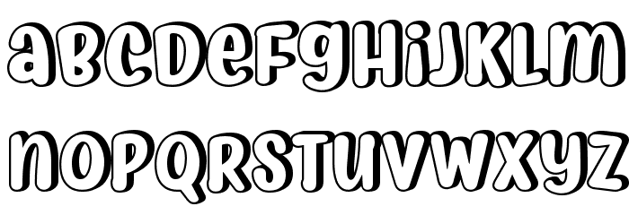 Myfrida Shadow Font LOWERCASE