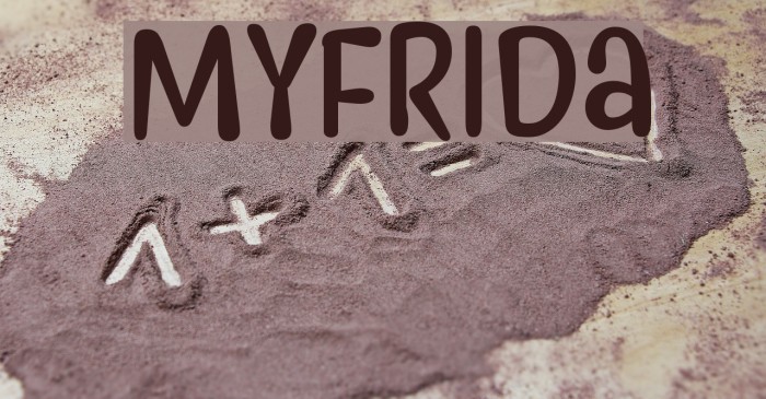 Myfrida Font examples