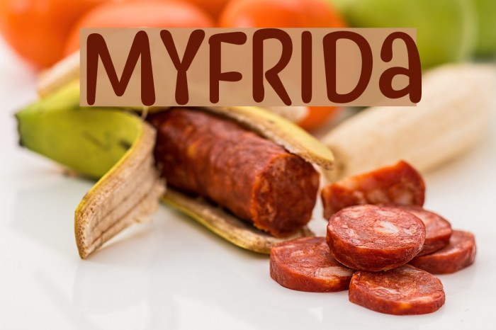 Myfrida Font examples