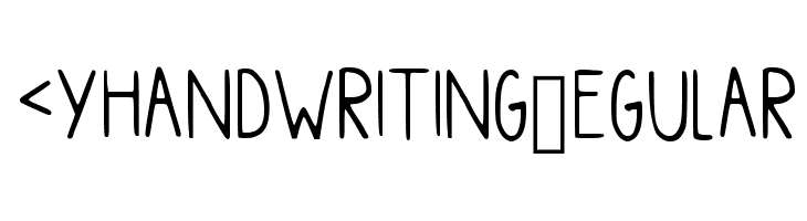 Myhandwriting Regular Polices