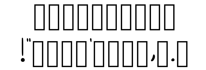 Myhandwriting Regular Font OTHER CHARS