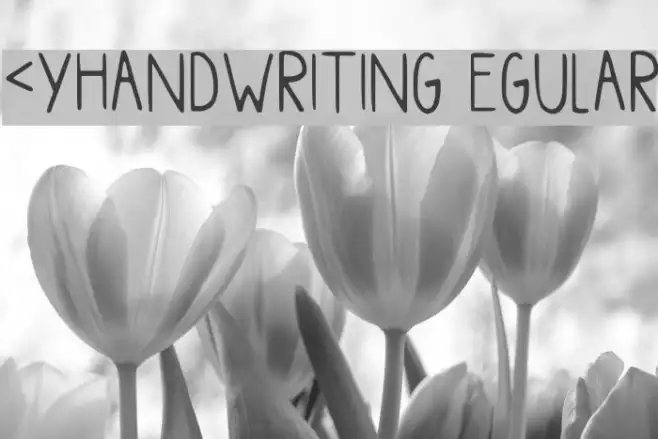Myhandwriting Regular Example 1