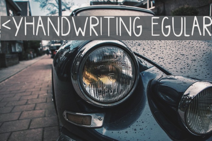 Myhandwriting Regular Font examples
