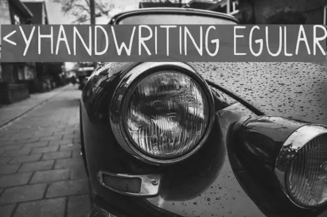 Myhandwriting Regular Example 2