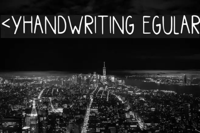 Myhandwriting Regular Example 3
