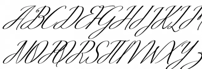 Myheart Italic Schriftart Groß