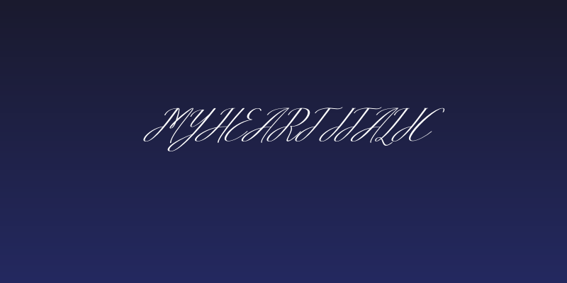 Myheart Italic Social Header