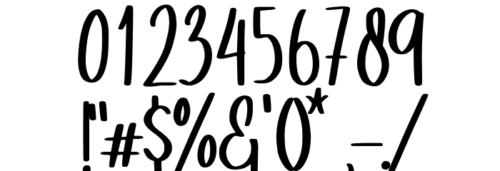 Mykilove Demo Version Font OTHER CHARS