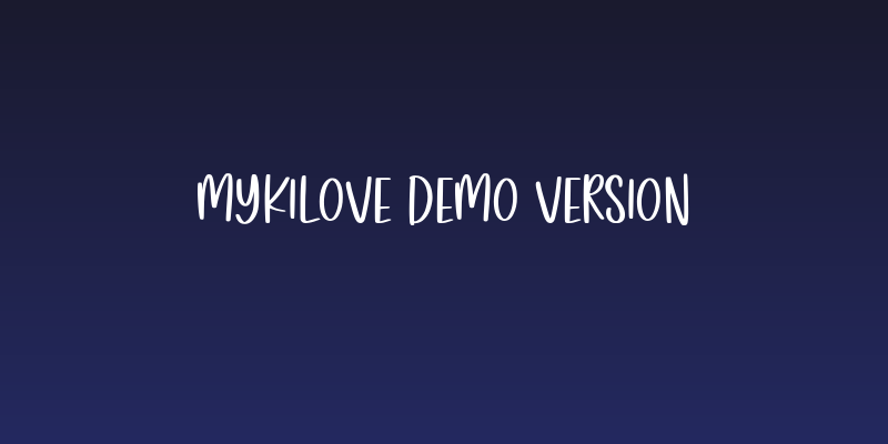 Mykilove Demo Version Social Header