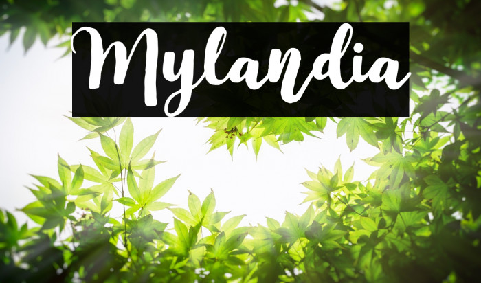 Mylandia Font examples
