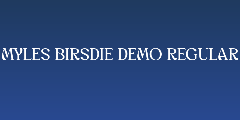 Myles Birsdie DEMO Regular Social Header