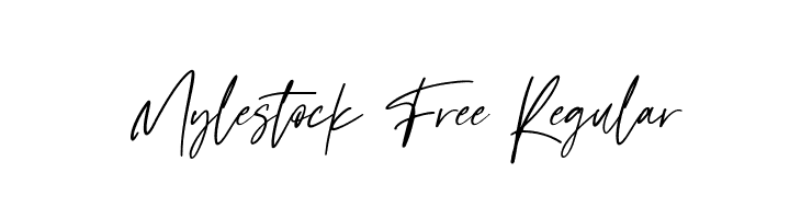 Mylestock Free Regular  免费字体下载