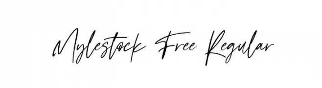 Mylestock Free Regular  フリーフォントのダウンロード