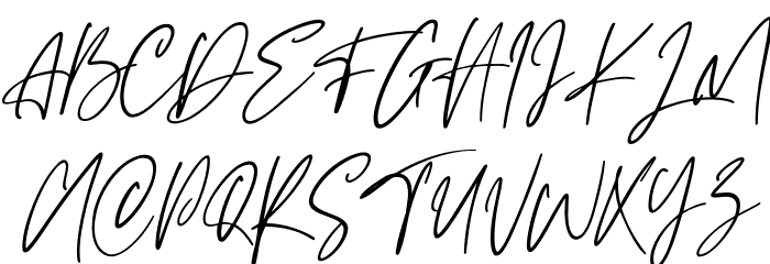 Mylestock Free Regular Font UPPERCASE