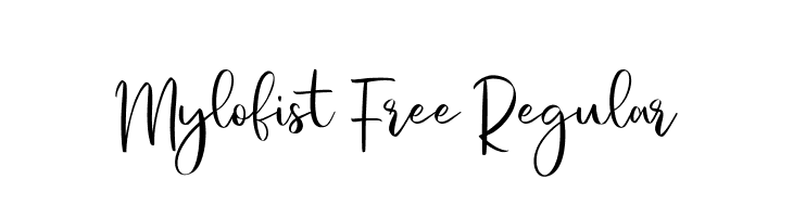 Mylofist Free Regular  नि: शुल्क फ़ॉन्ट्स डाउनलोड