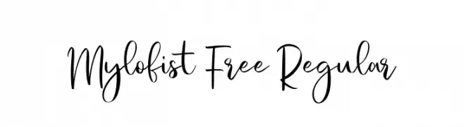 Mylofist Free Regular  नि: शुल्क फ़ॉन्ट्स डाउनलोड