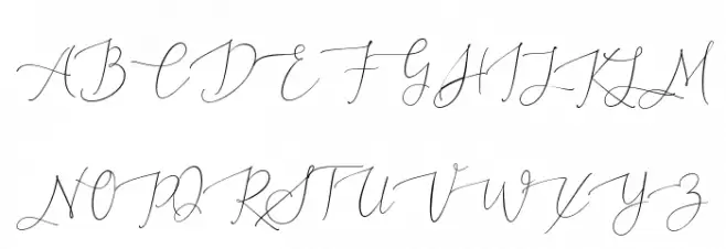 Mylola Font UPPERCASE