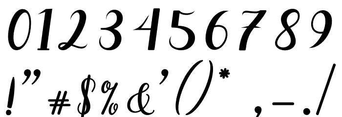 MyloveScript Font OTHER CHARS