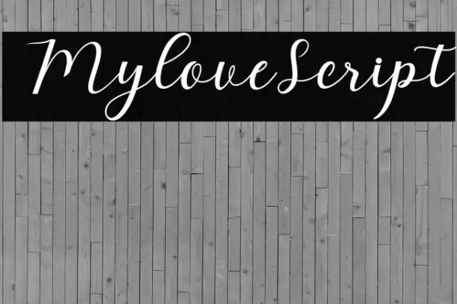 MyloveScript Font examples