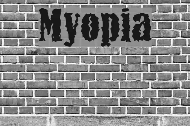 Myopia Шрифта examples