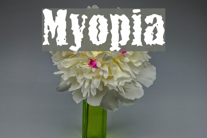 Myopia Font examples