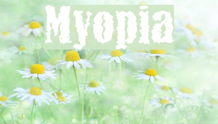 Myopia Font examples