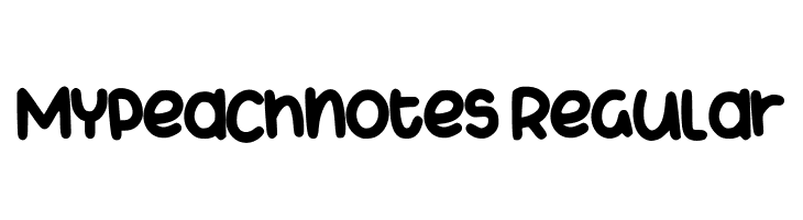 Mypeachnotes Regular  नि: शुल्क फ़ॉन्ट्स डाउनलोड