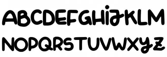 Mypeachnotes Regular フォント 大文字