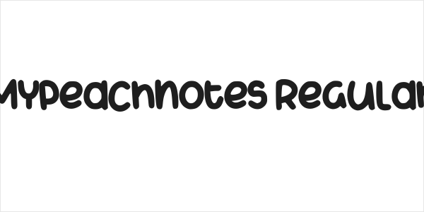 Mypeachnotes Regular Logo
